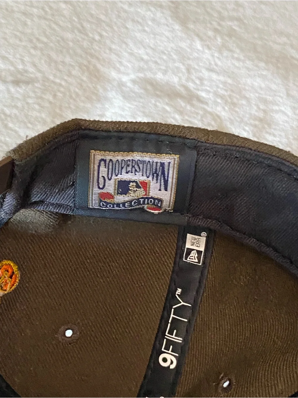 New Era 9FIFTY Padres Cooperstown Swinging Friar Snapback Hat Brown MLB